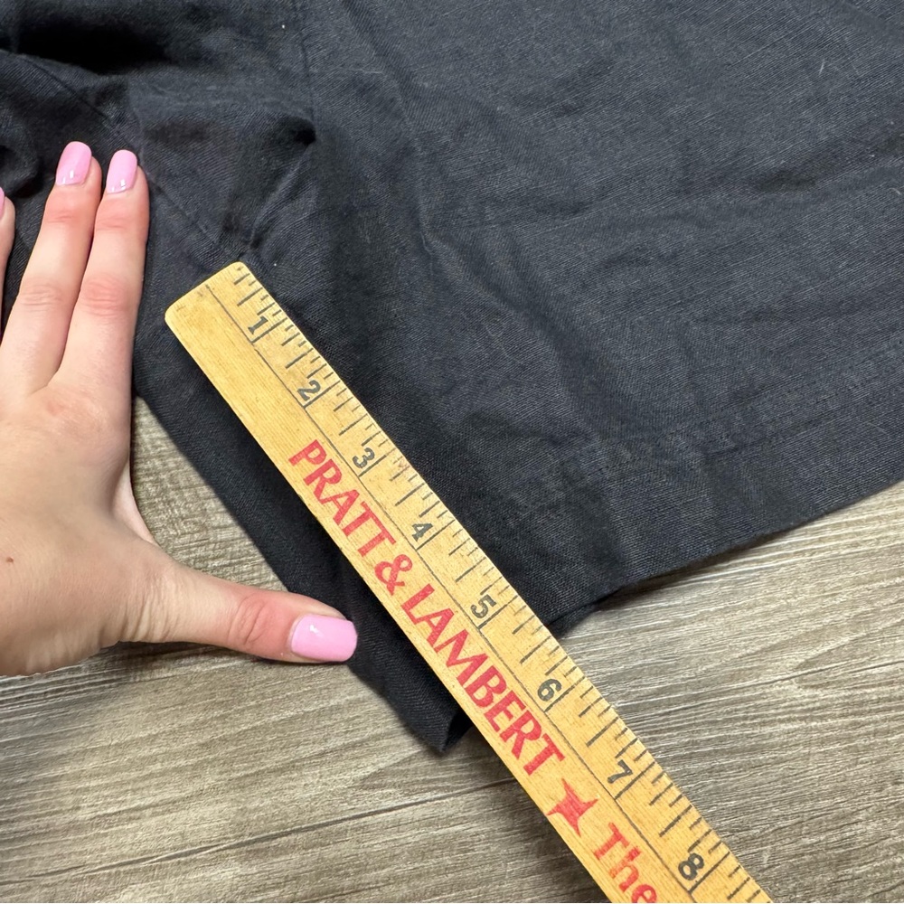 J Jill 100% Linen Black Shorts Size XL - Picture 5 of 8